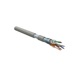 Кабель витая пара F/UTP кат.5E 4х2х24AWG solid LSZH FUTP4-C5E-S24-IN-LSZH-GY-305 сер. (уп.305м) Hype