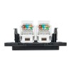Розетка компьютерная 2-м Стокгольм RJ-45 механизм черн. EKF EZK02-035-10