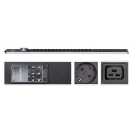 Блок розеток для 19дюйм шкафов PDU-32-16S-8C19-B-T вертик. 16 розеток Schuko 8 розеток IEC 320 C19 3