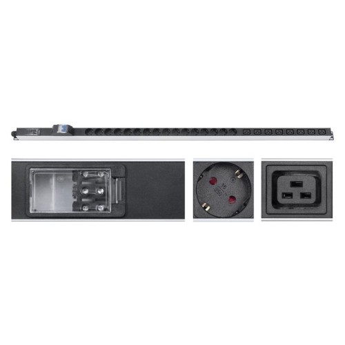 Блок розеток для 19дюйм шкафов PDU-32-16S-8C19-B-T вертик. 16 розеток Schuko 8 розеток IEC 320 C19 3
