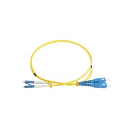 Патч-корд FC-D2-9-LC/UR-SC/UR-H-1M-LSZH-YL волоконно-оптический (шнур) SM 9/125 (OS2) LC/UPC-SC/UPC