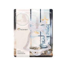 Фигура светодиодная "Колокольчик" 200х160х10мм 8LED тепл. бел. 1Вт 4.5В IP20 на присоске с подвесом