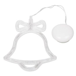 Фигура светодиодная "Колокольчик" 200х160х10мм 8LED тепл. бел. 1Вт 4.5В IP20 на присоске с подвесом