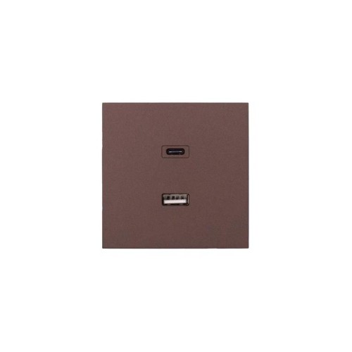 Розетка Type-C+ USB разъем СП ZIMA IP20 шоколад LEZARD 704-7388-192TC