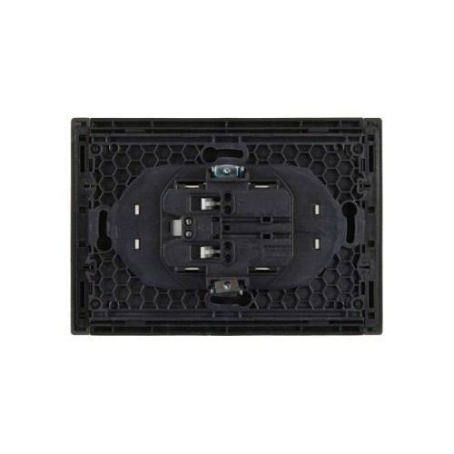 Розетка 2-м СП FORTE&PIANO FP325 10А без заземл. защ. шторки безвинт. крепл. сер. IEK FP-R23-10-1-K0