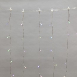 Гирлянда светодиодная "Дождь" 3х3м 180LED RGB 8.4Вт IP44 Wi-Fi не соединяемая провод ПВХ прозр. Neon