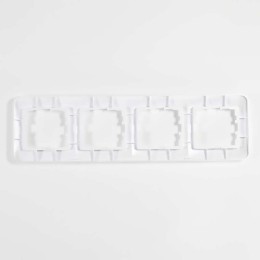 Рамка 4-м Karina Life горизонт. жемчуж./бел. перламутр LEZARD 708-3000-149