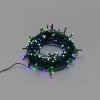 Гирлянда светодиодная "Твинкл" 18м 120LED RGB 4.8Вт IP44 Wi-Fi не соединяемая провод ПВХ темн. зел.