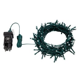 Гирлянда светодиодная "Твинкл" 18м 120LED RGB 4.8Вт IP44 Wi-Fi не соединяемая провод ПВХ темн. зел.