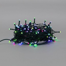 Гирлянда светодиодная "Твинкл" 18м 120LED RGB 4.8Вт IP44 Wi-Fi не соединяемая провод ПВХ темн. зел.