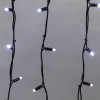 Гирлянда светодиодная "Айсикл" (бахрома) 3.2х0.6м 88LED бел. 11Вт 230В IP67 провод каучук черн. (нуж