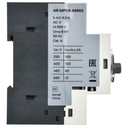 Выключатель автоматический защиты двигателя ARMAT A6 GV3P 4-6.3А IEK AR-MPCB-A6B63