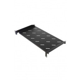 Полка угловая TAL3-1U-250-RAL9005 с перфорацией 19дюйм 1U ширина 440мм глубина 250мм черн. (RAL 9005