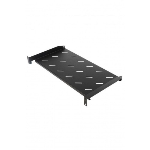 Полка угловая TAL3-1U-250-RAL9005 с перфорацией 19дюйм 1U ширина 440мм глубина 250мм черн. (RAL 9005