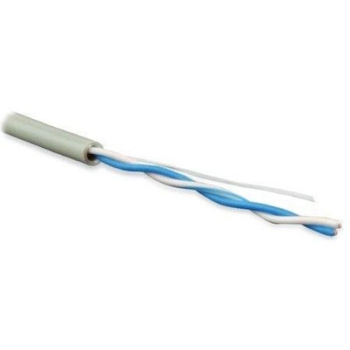 Кабель витая пара U/UTP кат.5 1 пара 24 AWG МЖ patch LSZH нг(С)-HF UUTP1-C5-P24-IN-LSZH-GY-500 сер.