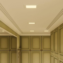 Светильник светодиодный Slim 12Вт 3000К IP20 800лм 220-240В ДВО квадрат бел. GAUSS 940111112