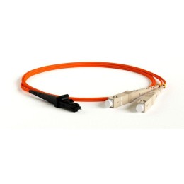 Патч-корд FC-D2-50-MTRJM/PR-SC/PR--H-1M-LSZH-OR волоконно-оптический (шнур) MM50/125 SC-MTRJ(папа) d