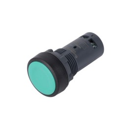 Кнопка моноблочная SB7 22мм с возвратом пластик 1НО IP65 зел. SE SB7NA31
