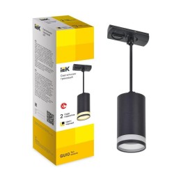 Светильник 4117 декоративный трековый подвесной GU10 черн. IEK LT-UCB0-4117-GU10-1-K02