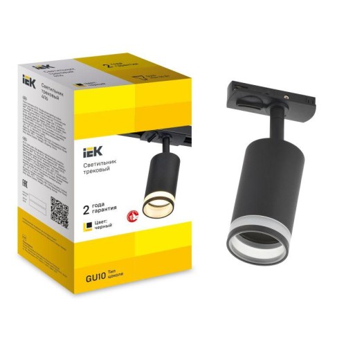Светильник 4116 декоративный трековый поворотный GU10 черн. IEK LT-USB0-4116-GU10-1-K02