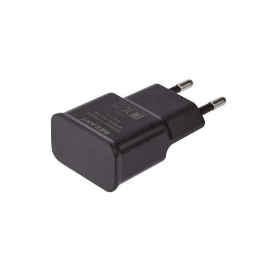 Устройство зарядное сетевое USB 5В 2.1A черн. Rexant 16-0274