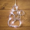 Фигура светодиодная "Снеговик" 195х150х10мм 8LED бел. 1Вт 4.5В IP20 на присоске с подвесом элементы