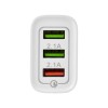 Устройство зарядное сетевое для iPhone/iPad 3 x USB 5В 3А + 1А + 1А бел. Rexant 16-0277