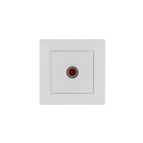 Розетка TV проходная Karea RIZZ бел. Makel 88001007