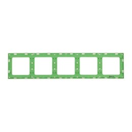 Рамка 5-м Стокгольм бел. с линией цвета зел. EKF EXM-G-306-20