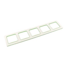 Рамка 5-м Стокгольм бел. с линией цвета зел. EKF EXM-G-306-20