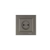 Розетка 1-м СП Karea 10А IP20 б/з зел. Makel 56052022