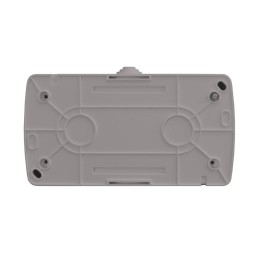 Блок ОП Клио 2-кл. выкл. 10А + розетка 1-м 16А 250В с заземл. с прозр. крышкой сер. Universal К2239-