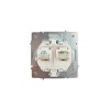 Розетка компьютер+телефон СП ZIMA бел. LEZARD 704-0288-143