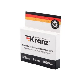 Скоба для мебельного степлера 10мм тип 53 (уп.1000шт) Kranz KR-12-5503