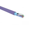Кабель F/UTP кат.5E 4 пары 24 AWG нгА-LSLTx внутр. прокладки фиолет. (коробка) (уп.305м) Eurolan 19C