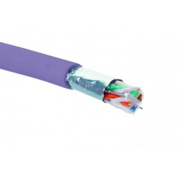 Кабель F/UTP кат.6 4 пары 23 AWG нг(А)-LSLTx внутр. прокладки фиол. (уп.305м) Eurolan 19C-F6-05VL-B3