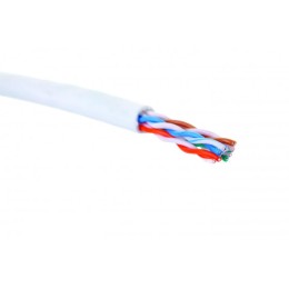 Кабель U/UTP кат.5E 4 пары 24 AWG нгA-HF внутр. прокладки бел. коробка (305м) Eurolan 19C-U5-12WT-B3