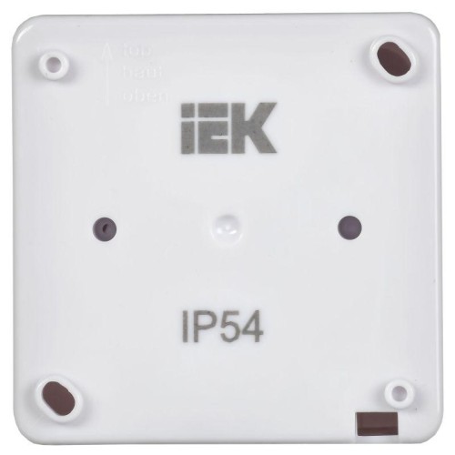 Розетка 1-м ОП Гермес Plus РСб20-3-ГПБб 16А IP54 с заземл. с крышкой бел. IEK ERMP12-K01-16-54-EC