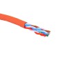 Кабель U/UTP кат.5E 4 пары 24 AWG нгA-HF внутр. прокладки красн. коробка (305м) Eurolan 19C-U5-12RD-