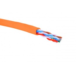 Кабель U/UTP кат.5E 4 пары 24 AWG нгA-HF внутр. прокладки оранж. коробка (305м) Eurolan 19C-U5-12OR-