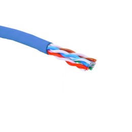 Кабель U/UTP кат.5E 4 пары 24 AWG нгA-HF внутр. прокладки син. коробка (305м) Eurolan 19C-U5-12BU-B3