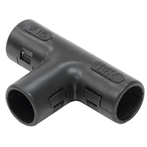 Тройник открывающийся TI16G черн. IEK CTA10D-TIG16-K02-050