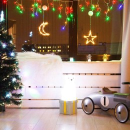 Фигура светодиодная "Месяц" 185х145х10мм 8LED тепл. бел. 1Вт 4.5В IP20 на присоске с подвесом элемен