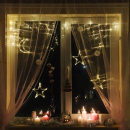 Фигура светодиодная "Месяц" 185х145х10мм 8LED тепл. бел. 1Вт 4.5В IP20 на присоске с подвесом элемен