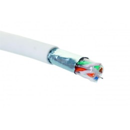 Кабель F/UTP кат.6 4 пары 23 AWG нг(А)-HF внутр. прокладки бел. (305м) (кор.) Eurolan 19C-F6-12WT-B3