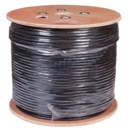 Кабель витая пара F/UTP кат.5e 10PR 24AWG solid PE OUTDOOR черн. (м) РФ Rexant 01-1204-R
