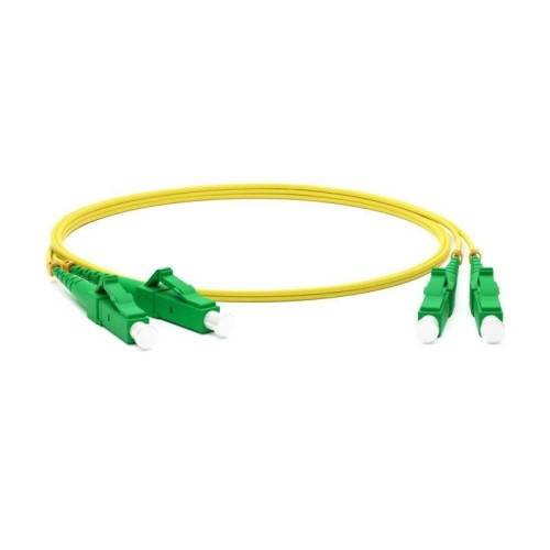 Патч-корд FC-D2-9-LC/AR-LC/AR-H-2M-LSZH-YL волоконно-оптический (шнур) SM 9/125 (OS2) LC/APC-LC/APC