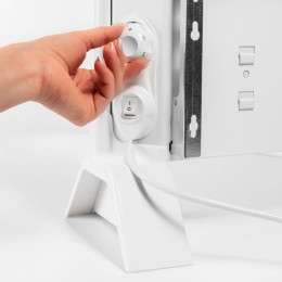 Конвектор 2000Вт с мех. термостатом Lamken с верт. решеткой и кабелем 1.8м бел. Leg 230506