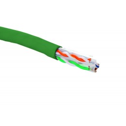 Кабель U/UTP кат.6 4 пары 23 AWG нг(А)-HF внутр. прокладки зел. (305м) (кор.) Eurolan 19C-U6-12GR-B3