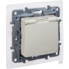 Розетка 1-м СП Etika 16А IP44 250В с заземл. со шторками с защ. крышкой безвинтов. зажимы сл. Кость